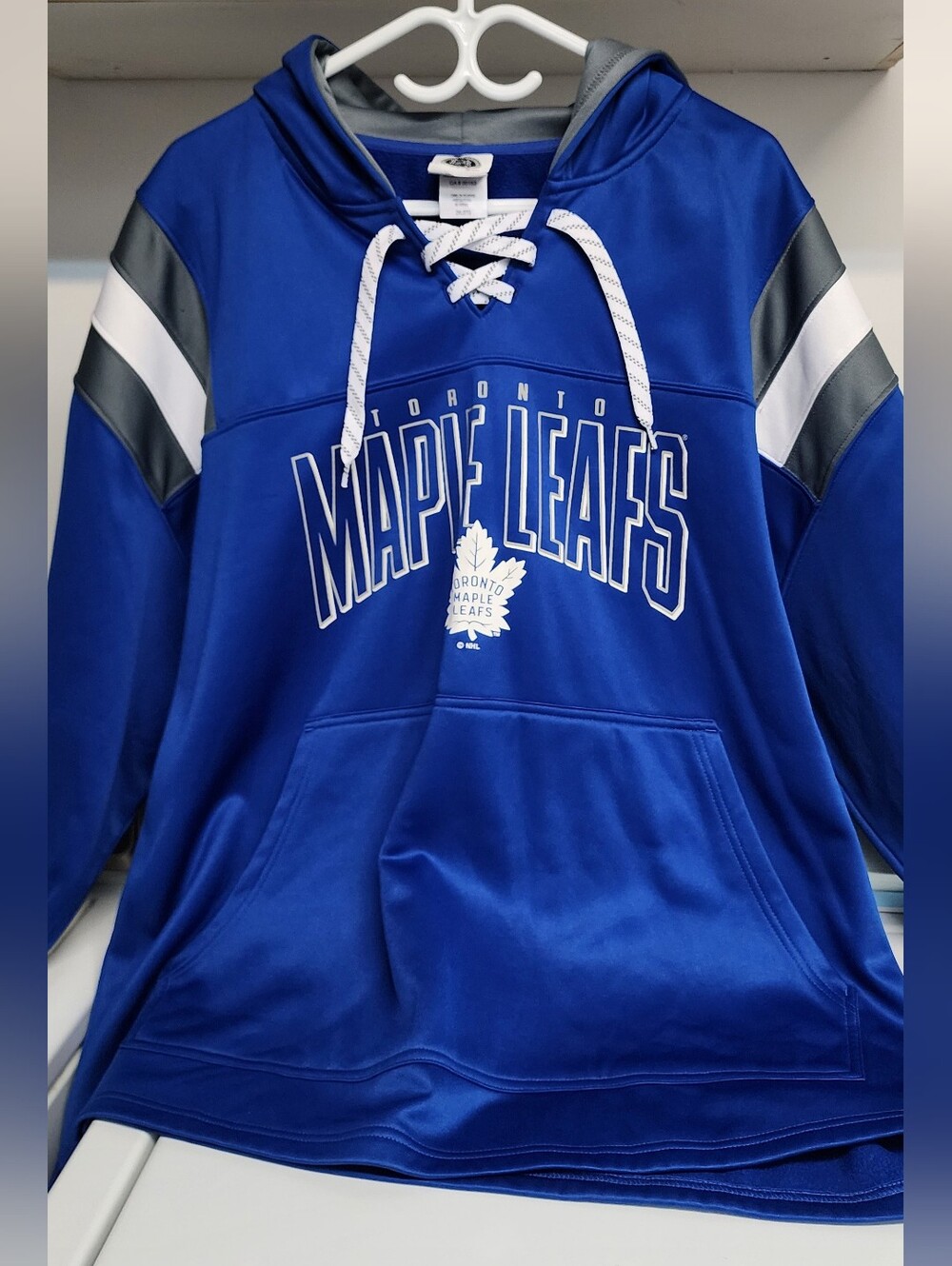 Toronto Maple Leafs Men's Blue Hooded Hockey Sweatshirt
